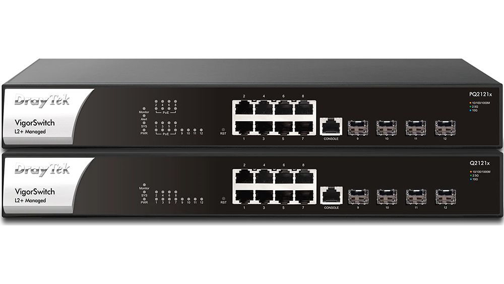 VigorSwitch PQ2121x/Q2121x: η σειρά της DrayTek εμπλουτίζεται με νέα 2.5GbE L2+ managed switch