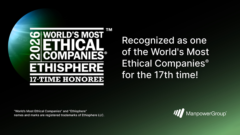 ManpowerGroup: για 17η φορά μία από τις πιο ηθικές εταιρείες στον κόσμο